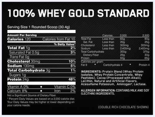 Optimum Nutrition Gold Standart 100% Whey 2.27kg 2
