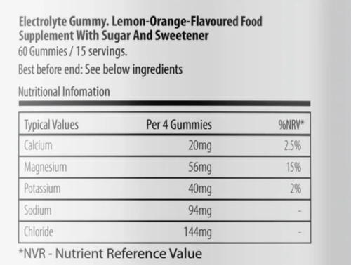 Електролитни желирани бонбони 60 броя 2