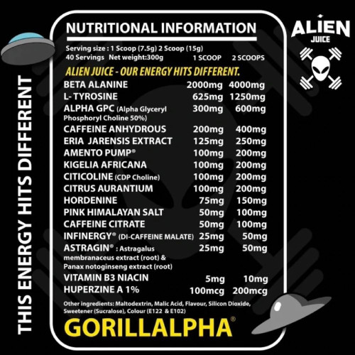 Gorilla Alpha Alien Juice 300g 2