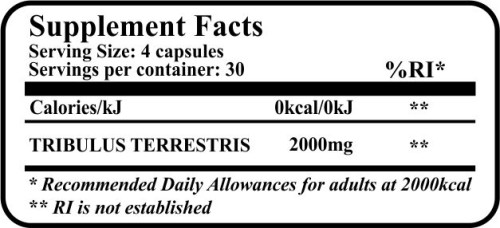 TRIBULUS TERRESTRIS – 120 капсули 2