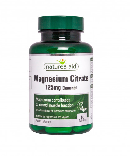 Magnesium Citrate 125mg Natures Aid 1
