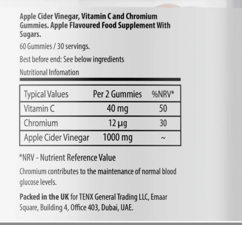 10X Athletic Apple Cider Gummies 60 gummies 2