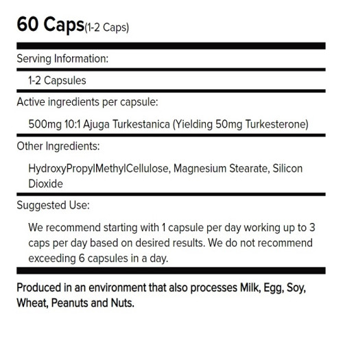 Warrior TURKESTERONE 500 mg 60 caps 2
