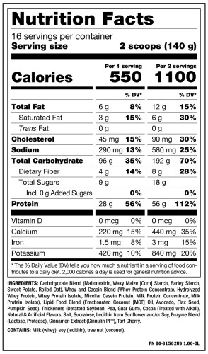 Mutant Mass New Formula 6.8kg 15lb 2